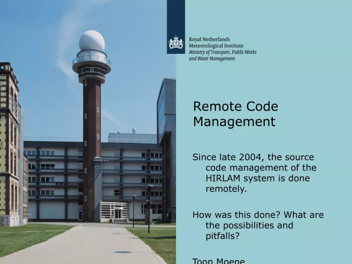 remote code management