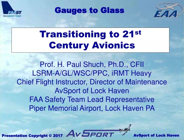 transitioning to 21 st century avionics