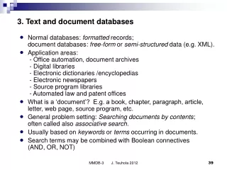 3. Text and document databases