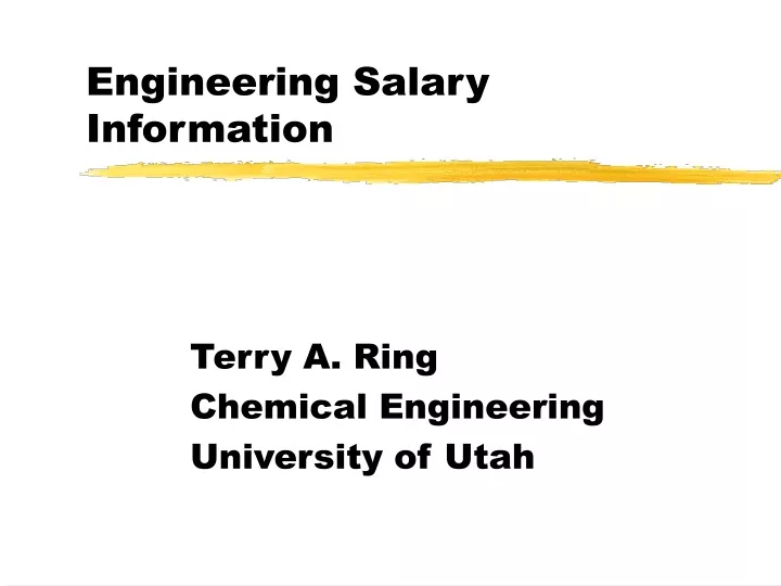 engineering salary information