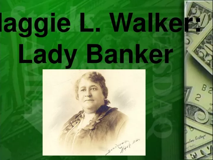 maggie l walker lady banker