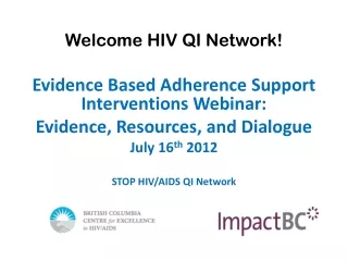 Welcome HIV QI Network!