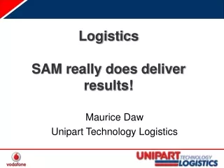 Logistics SAM really does deliver results!