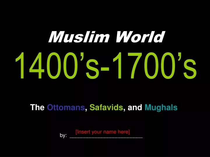 muslim world