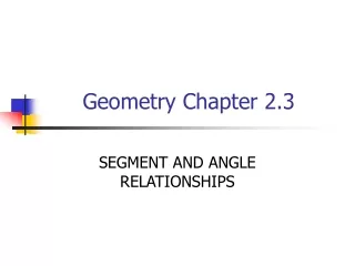 Geometry Chapter 2.3