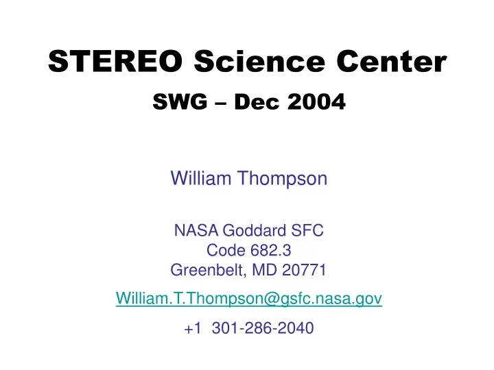 stereo science center