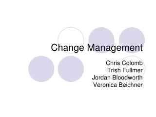 Change Management