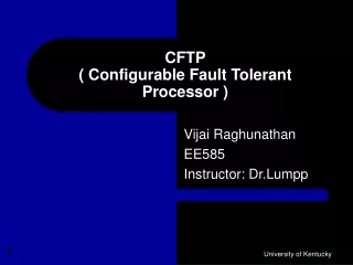 CFTP ( Configurable Fault Tolerant Processor )