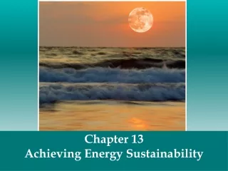 Chapter 13 Achieving Energy Sustainability