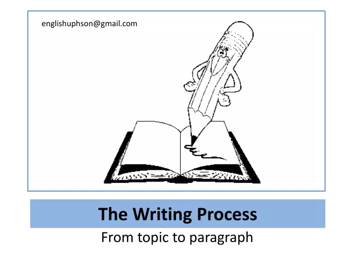 the writing process