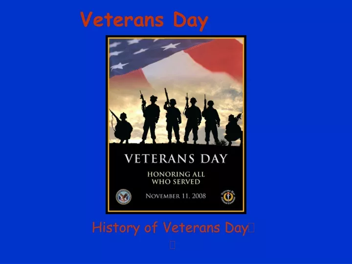 history of veterans day