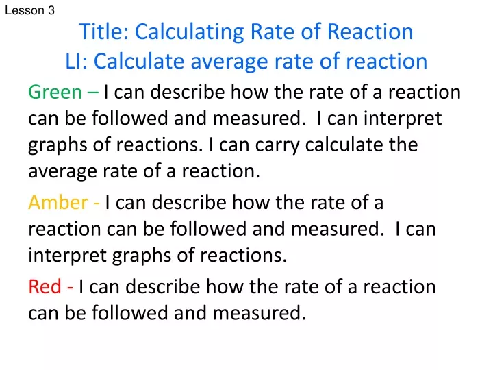 title calculating rate of reaction li calculate average rate of reaction