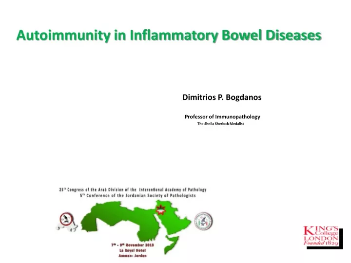autoimmunity in inflammatory bowel diseases