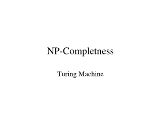 NP-Completness