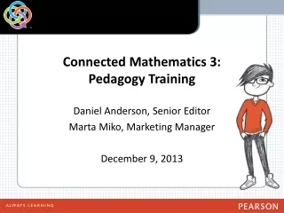 Connected Mathematics 3:  Pedagogy Training
