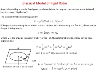 Classical Model of Rigid Rotor