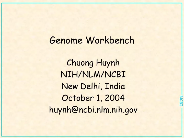 genome workbench
