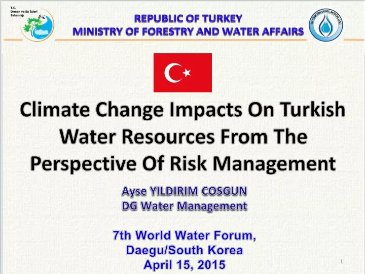republic of turkey ministry of forestry and water