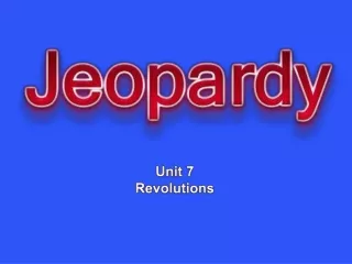 Unit 7 Revolutions