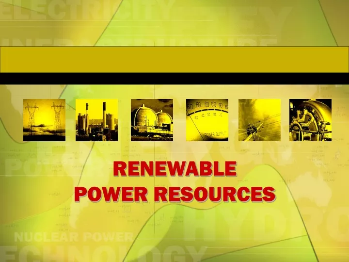 renewable power resources