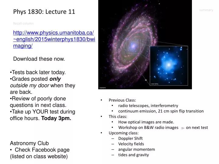 phys 1830 lecture 11