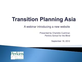 Transition Planning Asia