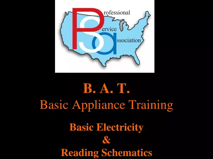 b a t basic appliance training basic electricity reading schematics