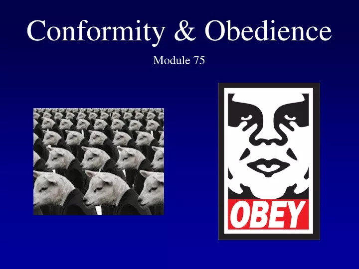 conformity obedience