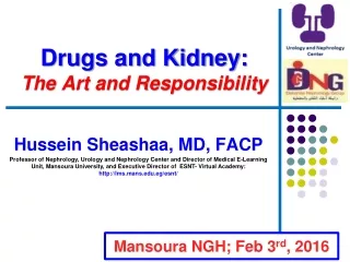 Drugs and Kidney: The Art and Responsibility