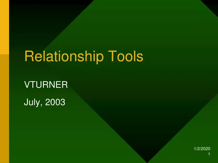 relationship tools