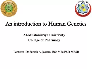 Al-Mustansiriya University  Collage of Pharmacy