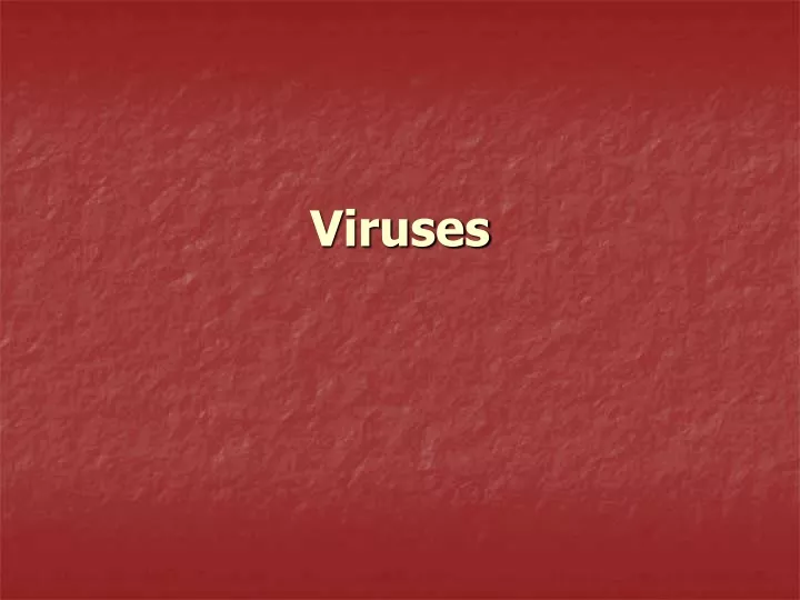 viruses