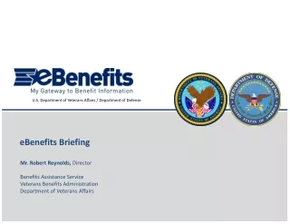 Mr. Robert Reynolds,  Director Benefits Assistance Service Veterans Benefits Administration