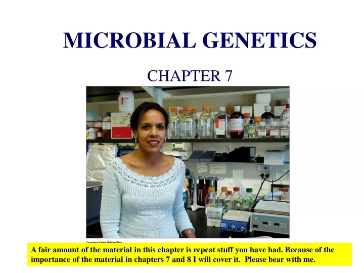 microbial genetics