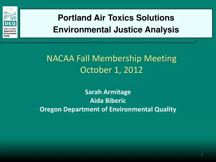nacaa fall membership meeting october 1 2012