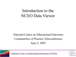 Introduction to the  NCEO Data Viewer