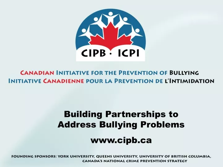 building partnerships to address bullying