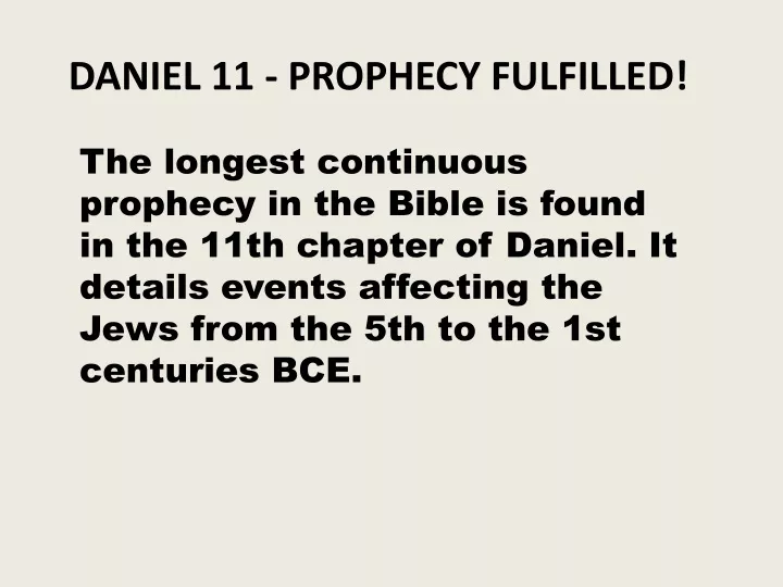 daniel 11 prophecy fulfilled