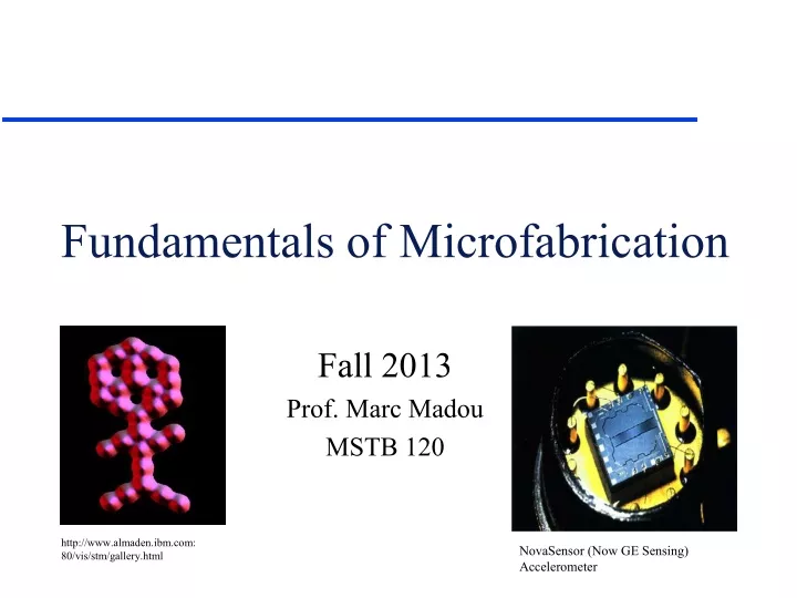 fundamentals of microfabrication