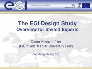 The EGI Design Study Overview for Invited Experts