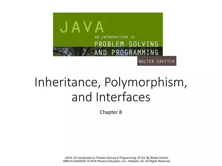 inheritance polymorphism and interfaces