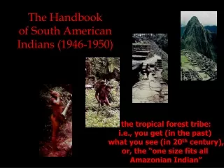The Handbook of South American Indians (1946-1950)