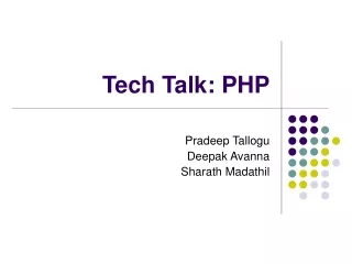Tech Talk: PHP