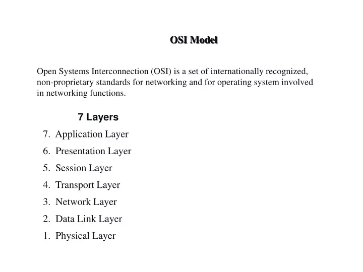 osi model