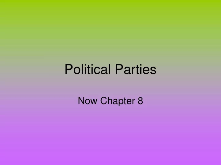 political parties