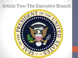 Article Two-The Executive Branch