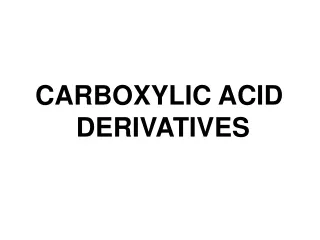 CARBOXYLIC ACID  DERIVATIVES