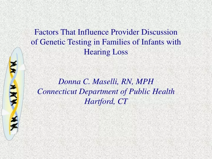 factors that influence provider discussion