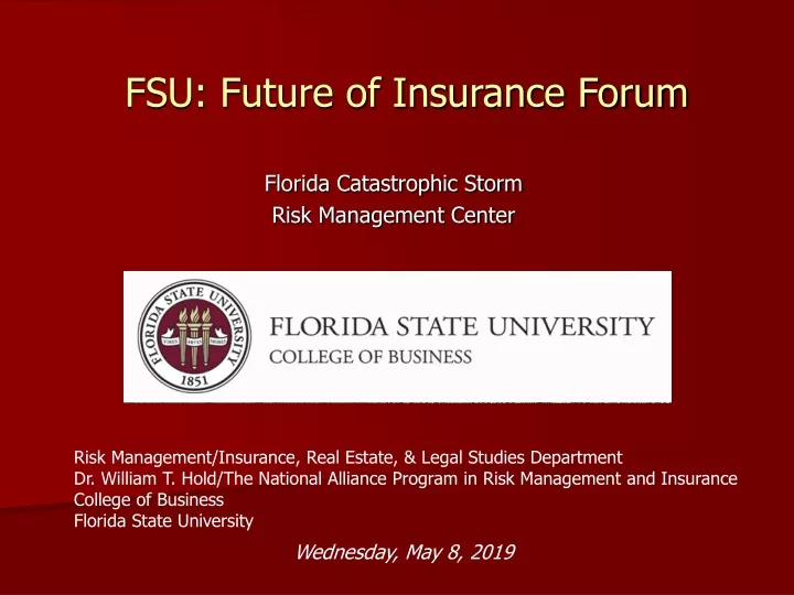 fsu future of insurance forum