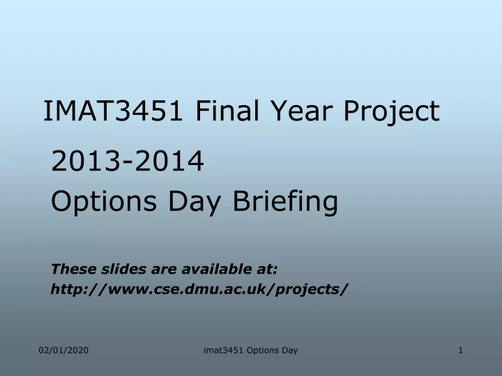 imat3451 final year project
